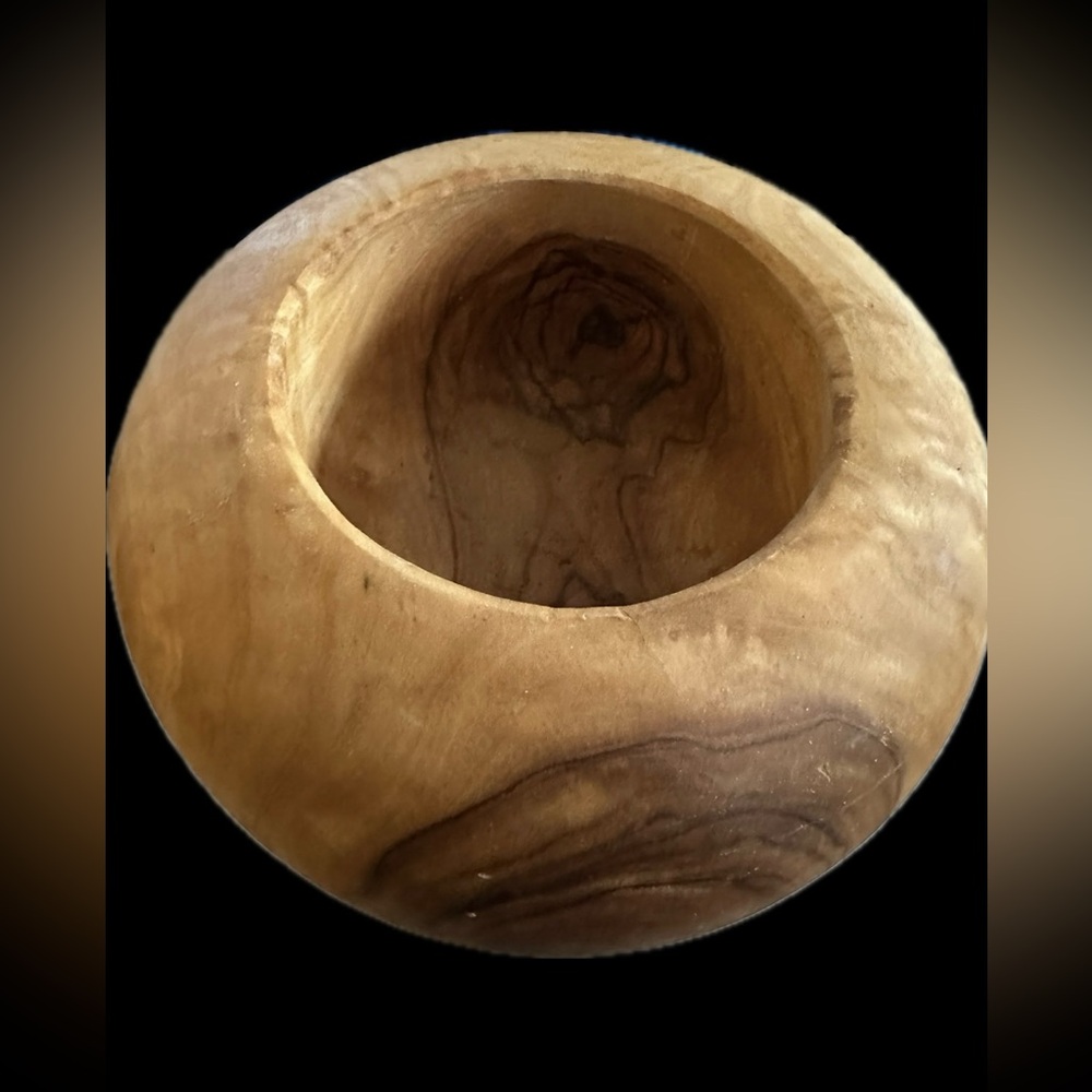 Artisan Handmade Wooden Rich Olive Wood Mortar and Pestle Set Spices Herbs OOAK - Picture 10 of 11